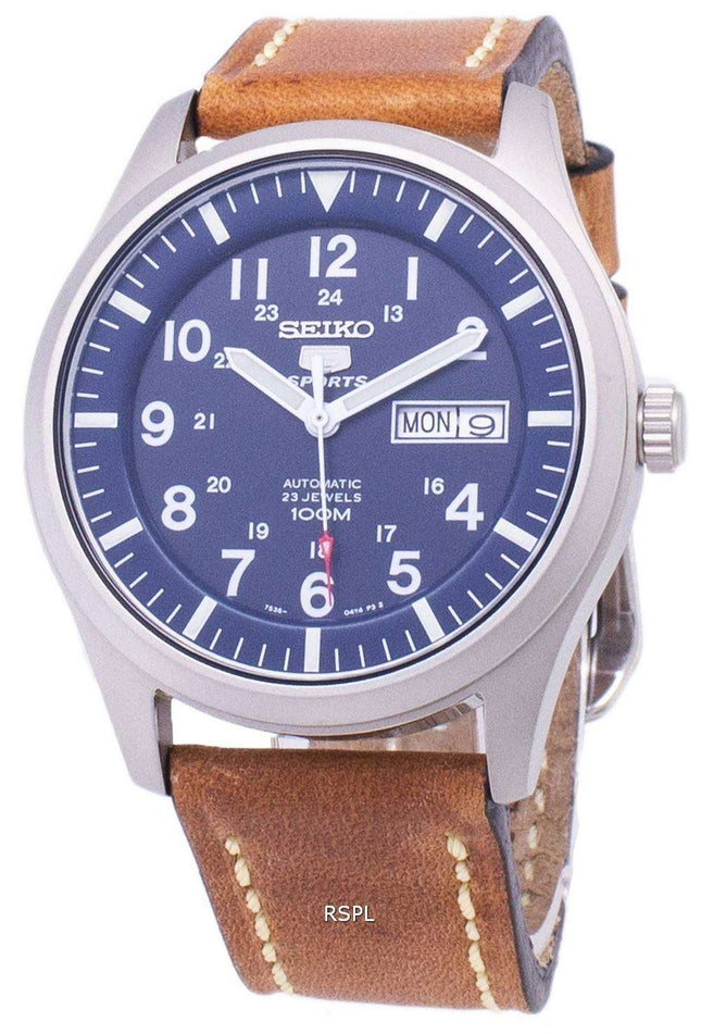 Seiko 5 Sports SNZG11K1-LS17 Automatic Brown Leather Strap Men's Watch