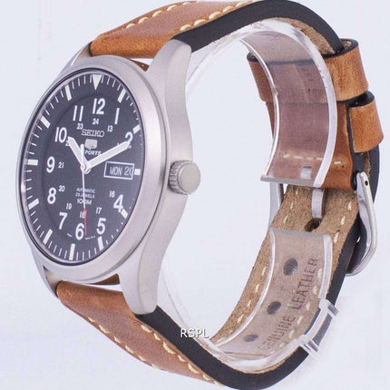 Seiko 5 Sports SNZG15K1-LS17 Automatic Brown Leather Strap Men's Watch