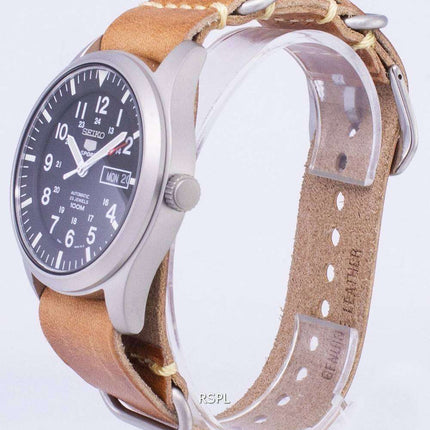 Seiko 5 Sports SNZG15K1-LS18 Automatic Brown Leather Strap Men's Watch