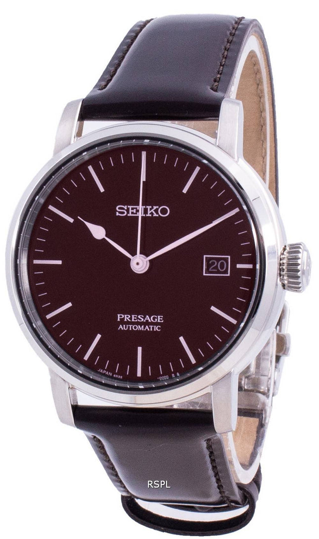 Seiko Presage Riki Watanabe Automatic Brown Enamel SPB115 SPB115J1 SPB115J Japan Made 100M Men's Watch