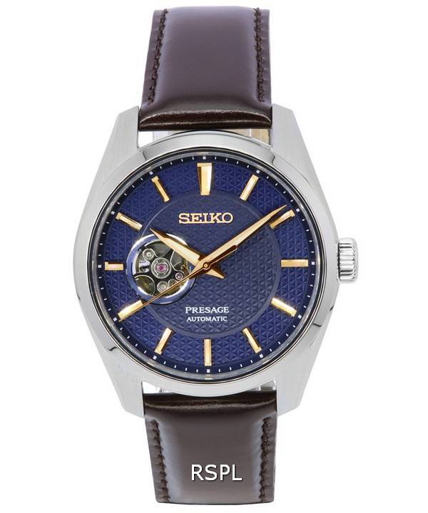 Seiko Presage Sharp Edged Midnight Blue Open Heart Dial Automatic SPB311 SPB311J1 SPB311J 100M Men's Watch