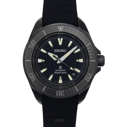 Seiko Prospex Sea Samurai Shog-urai Silicone Strap Black Dial Automatic Divers SRPL15K1 200M Mens Watch