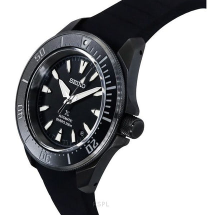 Seiko Prospex Sea Samurai Shog-urai Silicone Strap Black Dial Automatic Divers SRPL15K1 200M Mens Watch