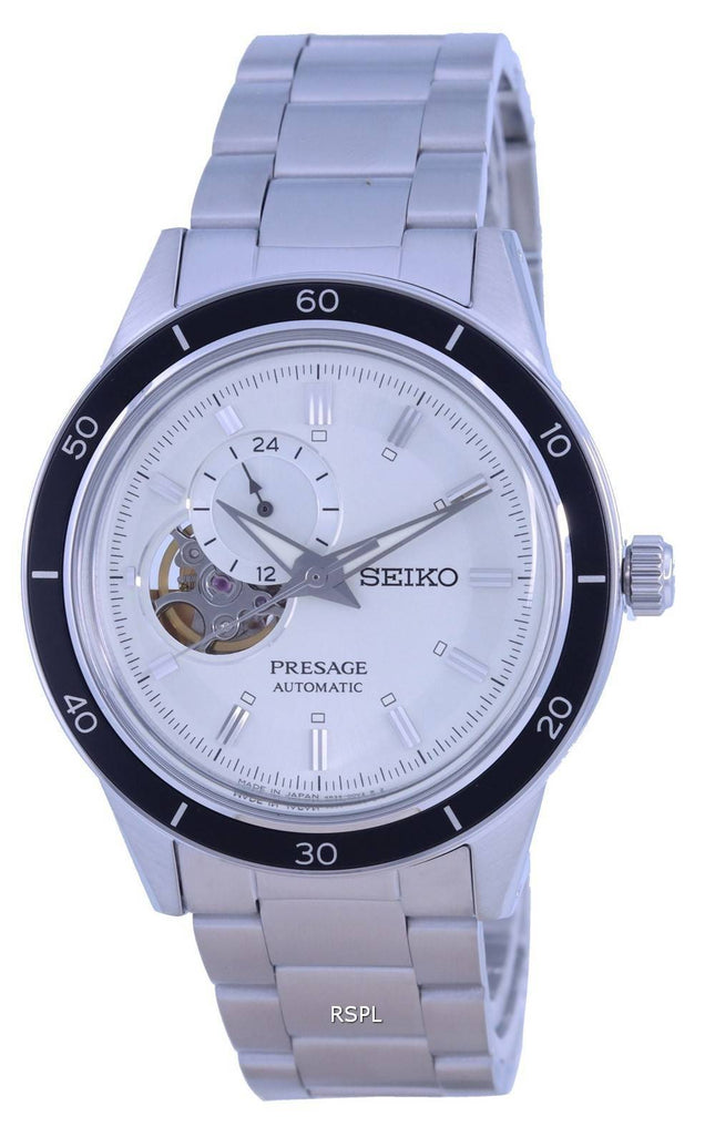 Seiko Presage Style 60s Open Heart Cream Dial Automatic SSA423 SSA423J1 SSA423J Mens Watch