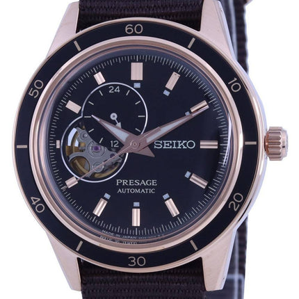 Seiko Presage Style 60s Open Heart Black Dial Automatic SSA426 SSA426J1 SSA426J Mens Watch