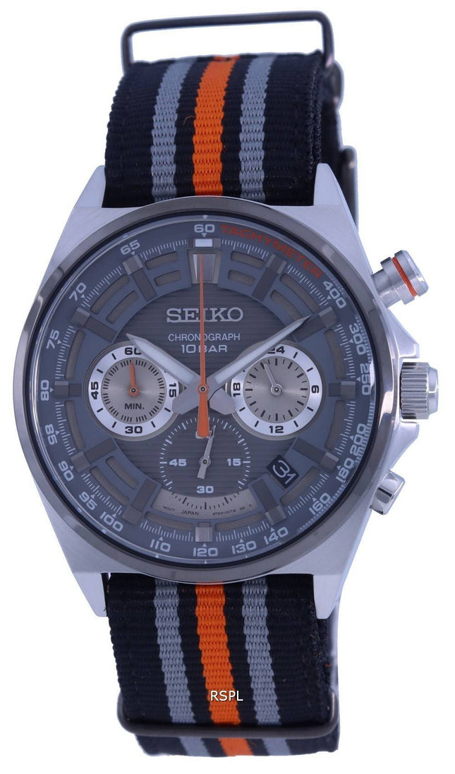 Seiko Neo Sports Chronograph Grey Dial Quartz SSB403 SSB403P1 SSB403P 100M Men's Watch