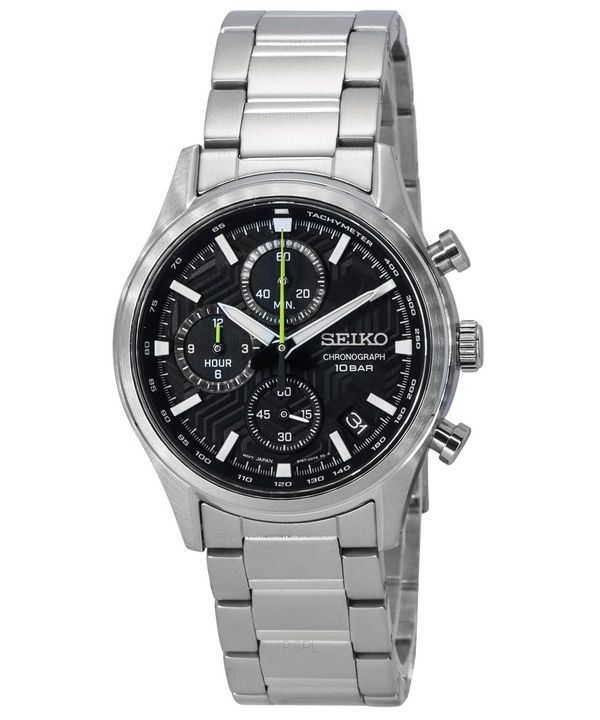 Seiko Conceptual Chronograph Black Dial Quartz SSB419P1 100M Men's Watch