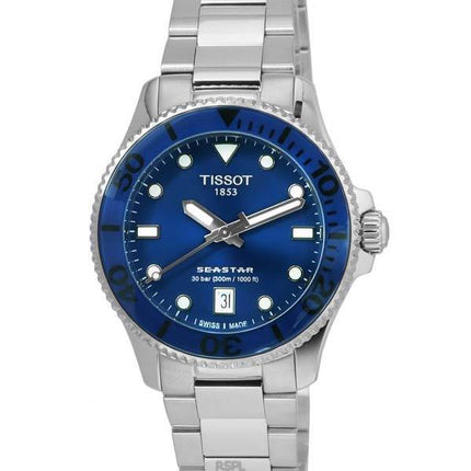 Tissot T-Sport Seastar 1000 Blue Dial Quartz Diver's T120.210.11.041.00 T1202101104100 300M Unisex Watch