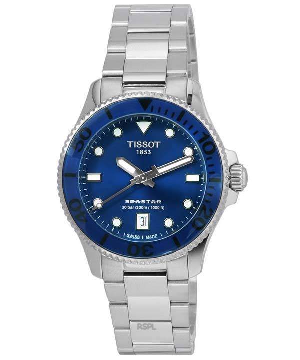 Tissot T-Sport Seastar 1000 Blue Dial Quartz Diver's T120.210.11.041.00 T1202101104100 300M Unisex Watch