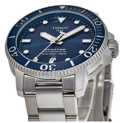 Tissot Seastar 1000 Professional Powermatic 80 Blue Dial Diver's T120.407.11.041.03 T1204071104103 300M Men's Watch