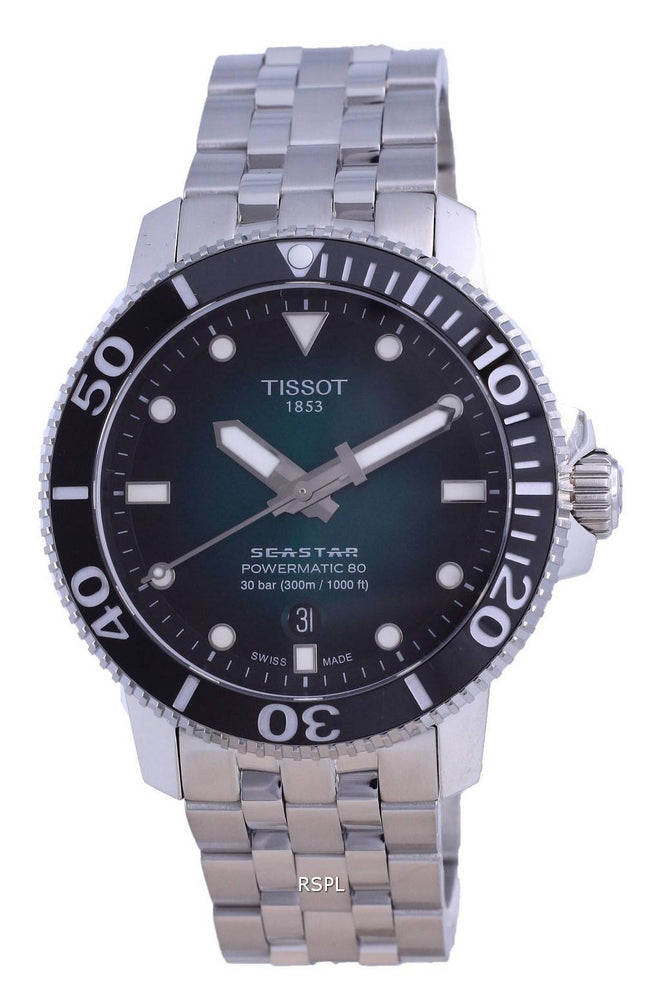 Tissot T-Sport Seastar 1000 Powermatic 80 Divers Automatic T120.407.11.091.01 T1204071109101 300M Mens Watch