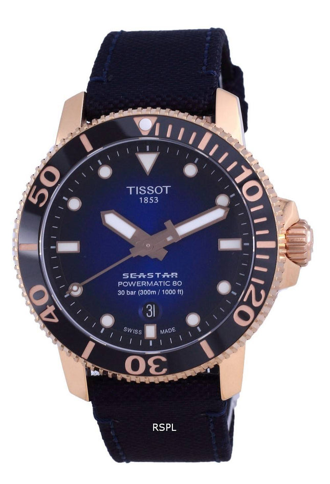 Tissot T-Sport Seaster 1000 Powermatic 80 Divers Automatic T120.407.37.041.00 T1204073704100 300M Mens Watch