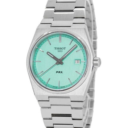 Tissot T-Classic PRX Stainless Steel Light Green Dial Quartz T137.210.11.091.00 100M Women's Watch