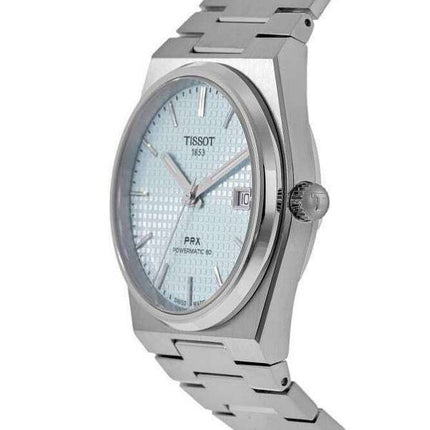 Tissot PRX T-Classic Powermatic 80 Ice Blue Dial Automatic T137.407.11.351.00 100M Mens Watch