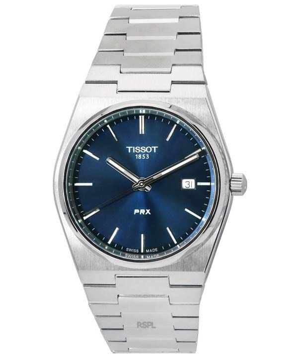 Tissot PRX T-Classic Stainless Steel Blue Dial Quartz T137.410.11.041.00 T1374101104100 100M Men's Watch