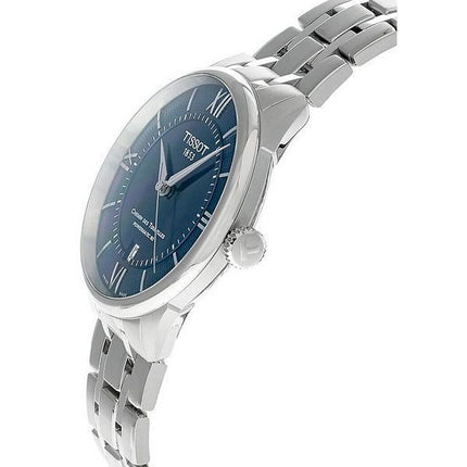 Tissot T-Classic Chemin Des Tourelles Powermatic 80 Blue Dial Automatic T139.807.11.048.00 Unisex Watch