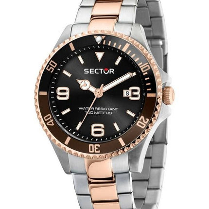 Refurbished Sector 230 Black Dial Two Tone Stainless Steel Quartz R3253161019 100M Men's Watch