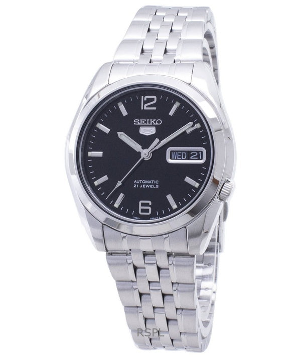 Refurbished Seiko 5 Stainless Steel Black Dial Automatic SNK393K1 Men's Watch