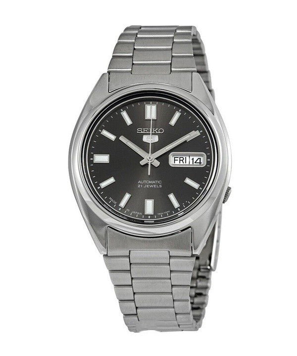 Refurbished Seiko 5 Stainless Steel Black Dial Automatic SNXS79J1 Men's Watch