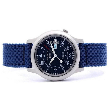 Refurbished Seiko 5 Military Nylon Strap Blue Dial Automatic 21 Jewels SNK807K2 Men's Watch