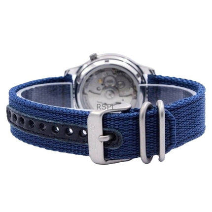 Refurbished Seiko 5 Military Nylon Strap Blue Dial Automatic 21 Jewels SNK807K2 Men's Watch