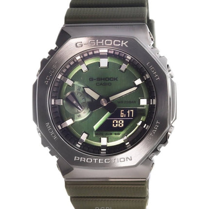 Refurbished Casio G-Shock Analog Digital Green Dial Resin Strap Quartz GM-2100B-3A 200M Men's Watch