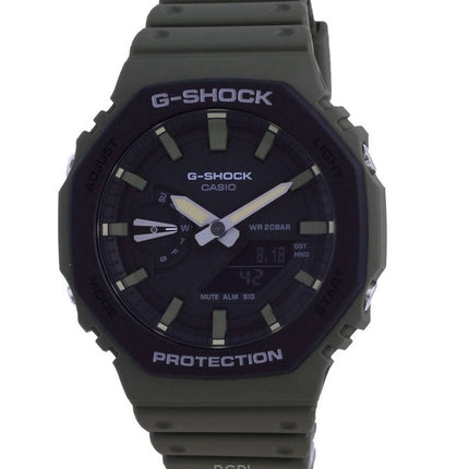 Refurbished Casio G-Shock Analog Digital Resin Strap Black Dial Quartz GA-2110SU-3A 200M Men's Watch