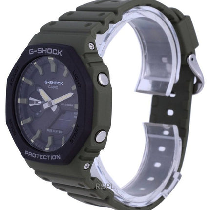 Refurbished Casio G-Shock Analog Digital Resin Strap Black Dial Quartz GA-2110SU-3A 200M Men's Watch