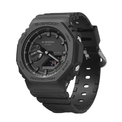 Refurbished Casio G-Shock Analog Digital Resin Strap Black Dial Quartz GA-2100-1A1 200M Men's Watch