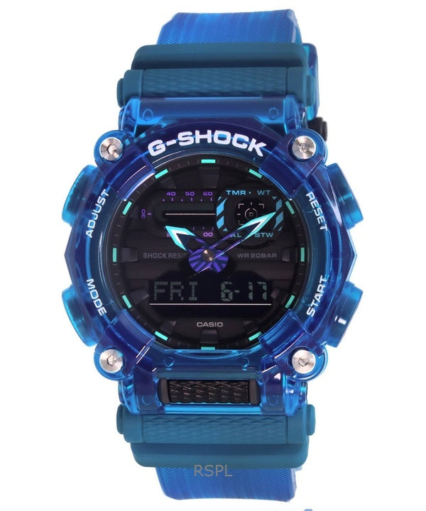 Refurbished Casio G-Shock Analog Digital Resin Strap Black Dial Quartz GA-900SKL-2A 200M Men's Watch