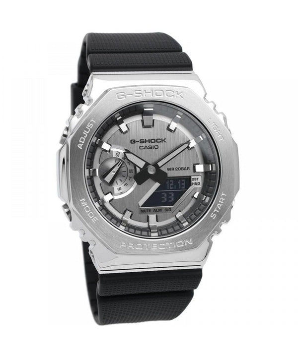 Refurbished Casio G-Shock Analog Digital Resin Strap Grey Dial Quartz GM-2100-1A 200M Men's Watch