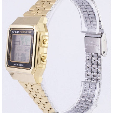 Refurbished Casio Digital Gold Tone Stainless Steel Quartz A500WGA-1DF Men's Watch