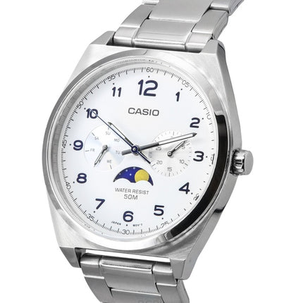 Refurbished Casio Standard Analog Stainless Steel White Dial Quartz MTP-M300D-7A Men's Watch