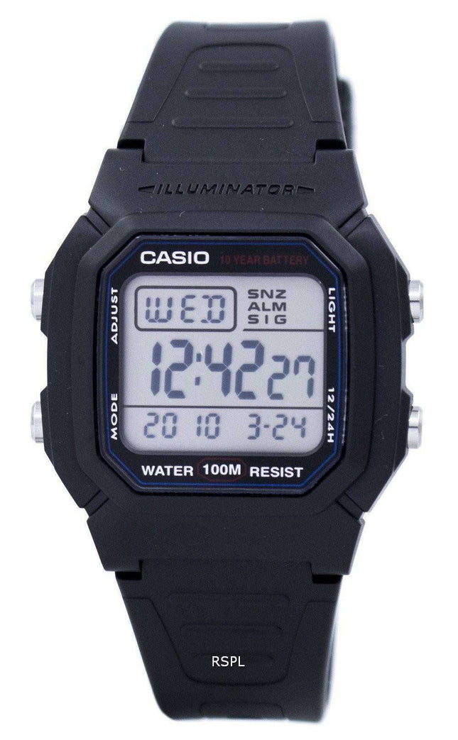 Casio Digital Classic Illuminator W-800H-1AVDF W-800H-1AV Men's Watch