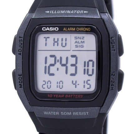 Casio Youth Digital Illuminator W-96H-1BVDF W96H-1BVDF Men's Watch