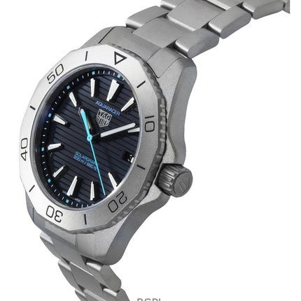 Tag Heuer Aquaracer Professional 200 Solargraph Titanium Sunray Black Dial Quartz Diver's WBP1180.BF0000 200M Men's Watch