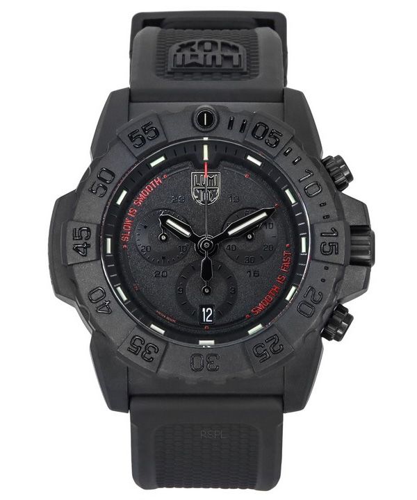 Luminox Navy SEAL Chronograph Rubber Strap Black Dial Quartz Diver's XS.3581.SIS 200M Men's Watch