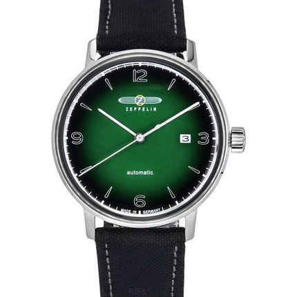 Zeppelin Hindenburg LZ129 Recycled Plastic Strap Green And Black Eco Ceramic Dial Automatic 80642N Mens Watch