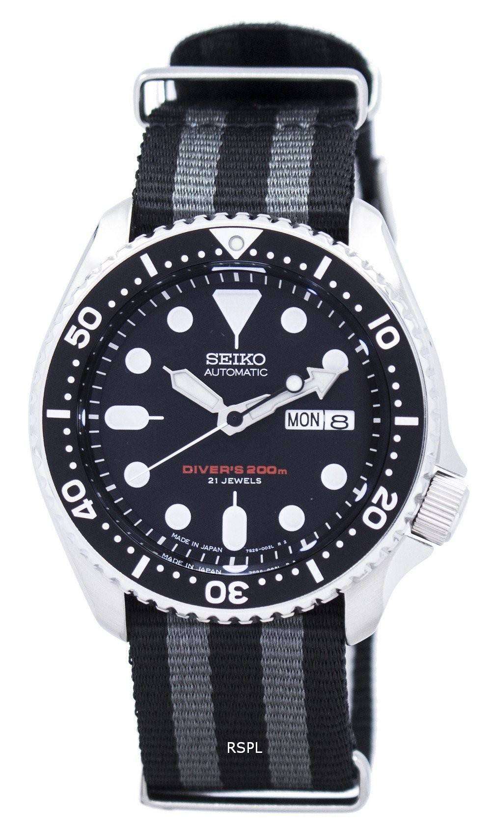 Seiko Automatic Diver's NATO Strap 200M SKX007J1-NATO1 Men's Watch -  