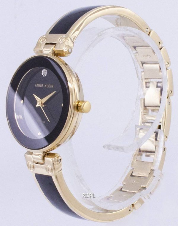 Anne Klein Quartz Diamond Accents 1980BKGB Women's Watch