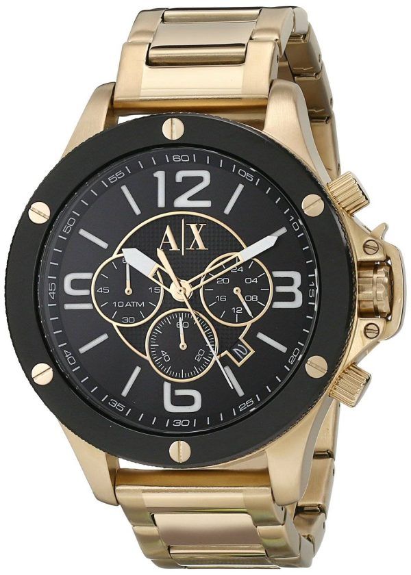 Armani Exchange Quartz Chronograph Gold Tone AX1511 Men's Watch