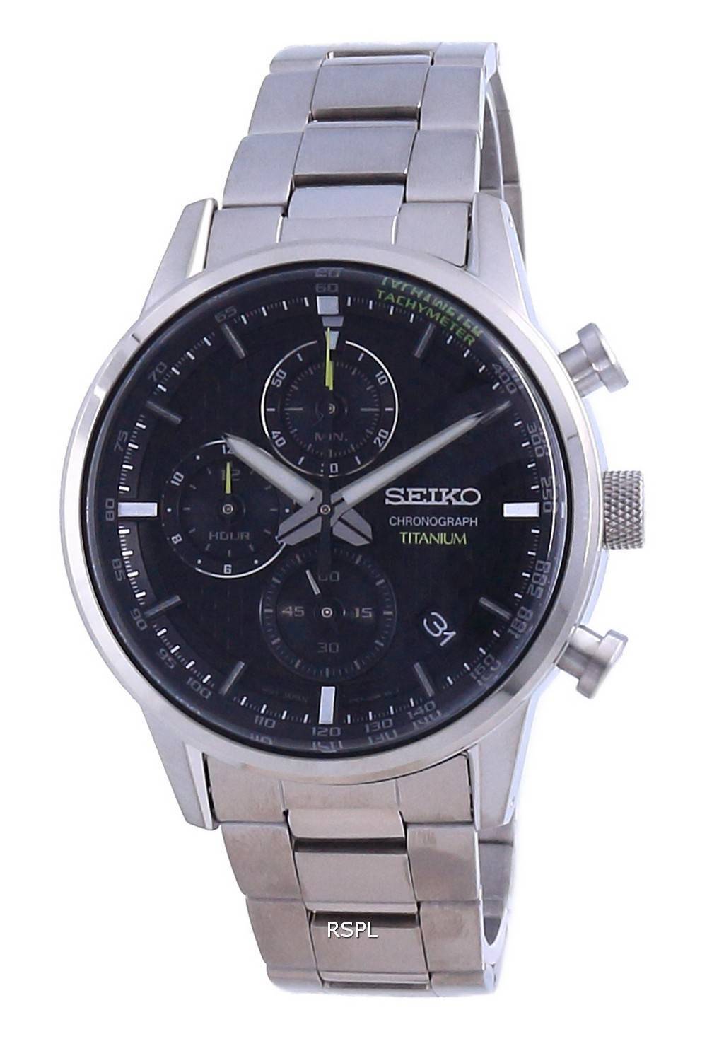 Seiko Discover More Titanium Chronograph Quartz SSB389 SSB389P1 SSB389P ...