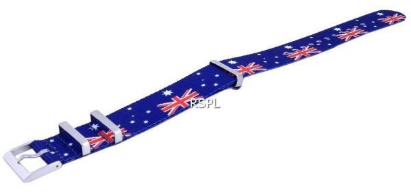 Ratio NATO30 Australia National Flag Pattern Polyester 22mm Strap