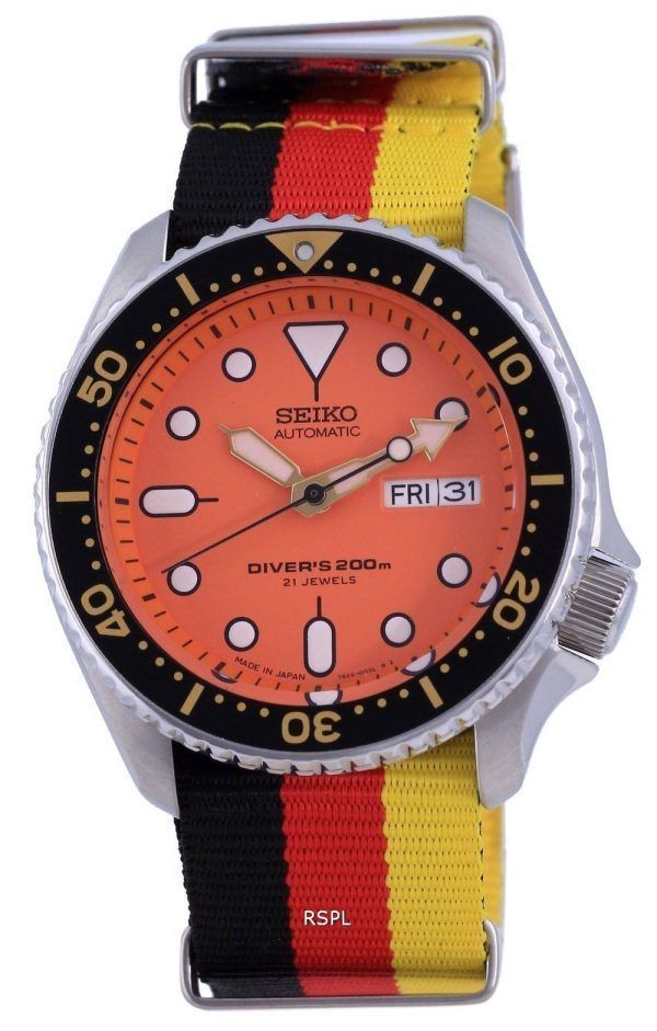 Seiko Automatic Divers Japan Made Polyester SKX011J1-var-NATO26 200M Mens Watch