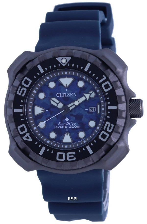 Citizen Promaster Polyurethane Strap Eco-Drive BN0227-09L 200M Mens Watch