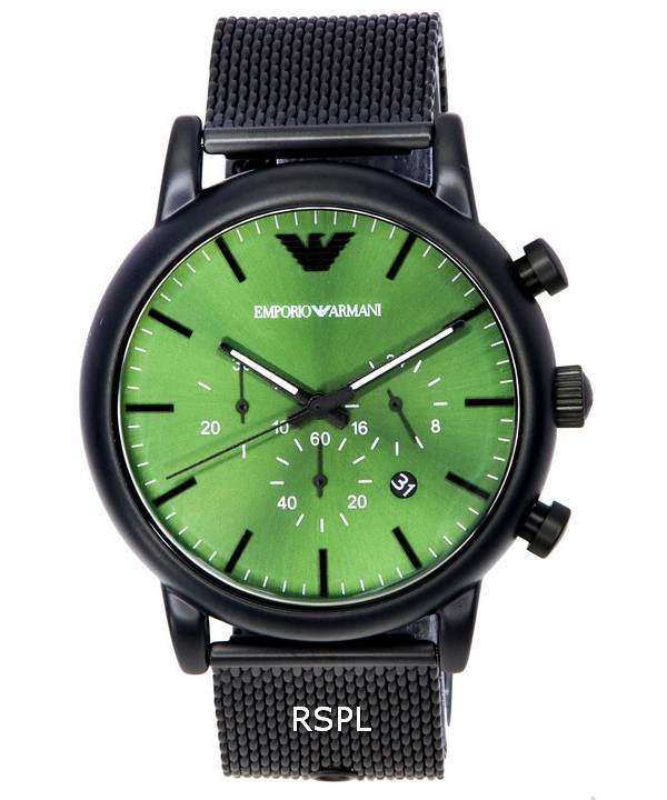 Emporio Armani Luigi Chronograph Green Dial Quartz AR11470 Men s