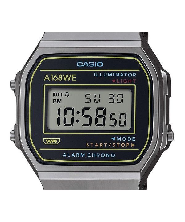 Casio Vintage Heritage Colors Stainless Steel Black Dial Quartz ...