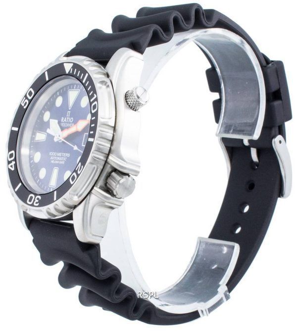 Ratio FreeDiver Helium Safe 1000M Stainless Steel Automatic 1066KE20-33VA-BLU Men's Watch