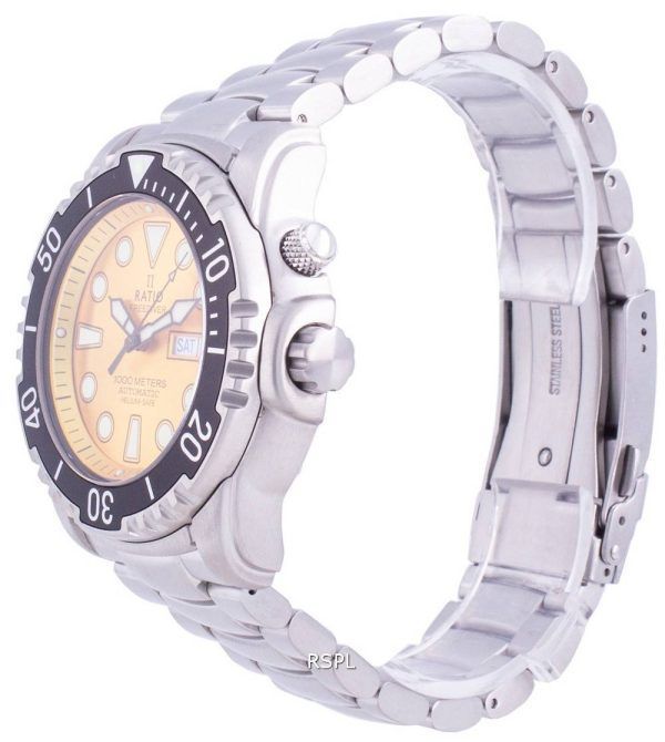 Ratio FreeDiver Helium-Safe 1000M Sapphire Automatic 1068HA96-34VA-YLW Men's Watch