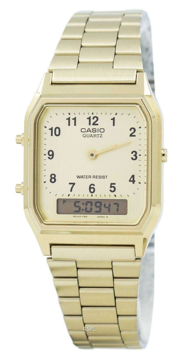 Casio Quartz Analog-Digital AQ-230GA-9B AQ230GA-9B Mens Watch